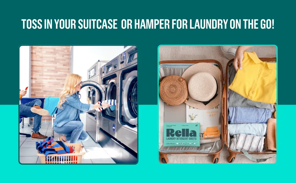 Rella Powerful Laundry Detergent Sheets 60 Laundry Sheets Family Owned & Operated Laundry Soap Sheets with Fresh Linen Scent Biodegradable Eco Friendly Travel Laundry Detergent Sheets - Rella A+ 4