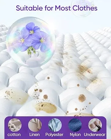 Lavender Laundry Detergent Sheets Travel Eco-friendly 300 Loads Fisroa Clothes Washing Detergent Sheets Plastic-Free Washer Sheets Liquidless Laundry Sheets Strips Tablet - laundry detergent sheets