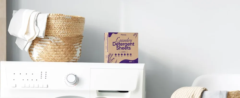 Lavender Laundry Detergent Sheets Travel Eco-friendly 300 Loads Fisroa Clothes Washing Detergent Sheets Plastic-Free Washer Sheets Liquidless Laundry Sheets Strips Tablet - plastic free laundry detergent