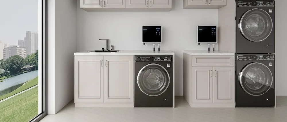 Ozone Laundry Washer System - 2 Outlets! - Stainless Sprayer - Blue Hose - ozone laundry ozone water ozone generator for washing machine ozone water ozone washer o3 laundry