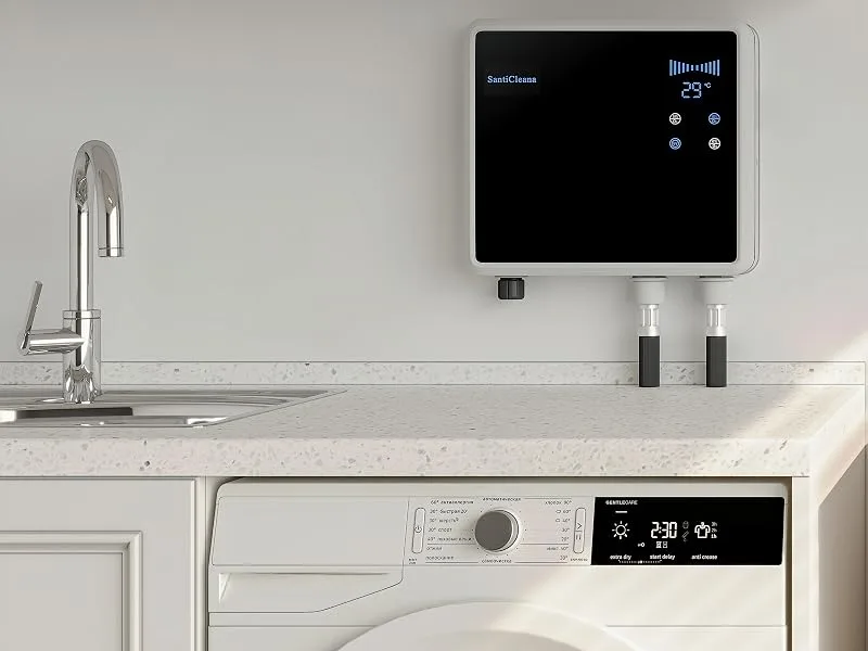 Ozone Laundry Washer System - 2 Outlets! - Stainless Sprayer - Blue Hose - ozone laundry ozone water ozone generator for washing machine baby clothes washing ozone washer o3