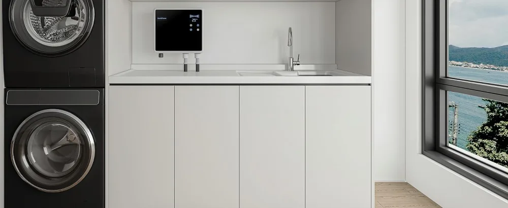 Ozone Laundry Washer System - 2 Outlets! - Stainless Sprayer - Blue Hose - ozone laundry ozone water ozone generator for washing machine baby clothes washing ozone washer o3