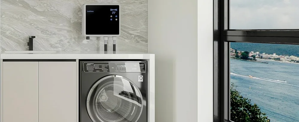 Ozone Laundry Washer System - 2 Outlets! - Stainless Sprayer - Blue Hose - ozone laundry ozone water ozone generator for washing machine baby clothes washing ozone washer o3