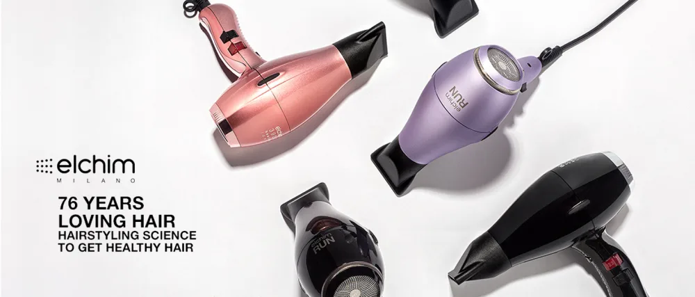 Elchim X-Lite Plus Hair Dryer - Lightweight & Compact 2 Concentrators Included - Digital Brushless Motor Xlite Plus - Elchim