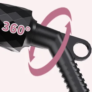 Karrong 1.5 Inch Curling Iron Brush Double PTC Heated Ionic Round Brush 2 in 1 Dual Voltage Brush for Long Medium Hair 2 Temperatures Fast Heating Black - Curling Iron Brush