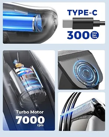 GLAKER Hair Clipper Blade - U Shape Clippers Blade HC2022 Versatile Hair Trimmers for Men - GLAKER clippers for men