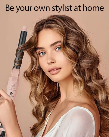 MiroPure Automatic Curling Iron 1 Inch Ionic Hair Curler Self Rotating Curling Wand with Longer Barrel for Waves and Curls Unique Button to Enable/Distable Rotation Get Rid of Accidentally Hit - automatic curling iron