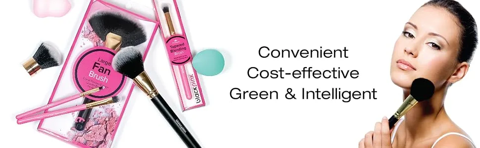 Blackpink Premium Powder Brush Professional Quality Make Up Brushes Angled Face Foundation Concealer Blending Fan (Lash & Brow Comb) - product information 26