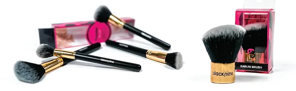 Blackpink Premium Powder Brush Professional Quality Make Up Brushes Angled Face Foundation Concealer Blending Fan (Lash & Brow Comb) - product information 31