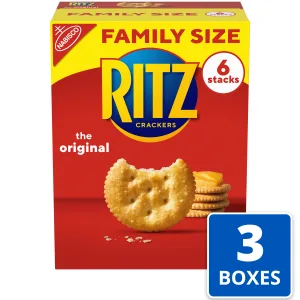 RITZ Original Crackers, Family Size, 3 Boxes - image