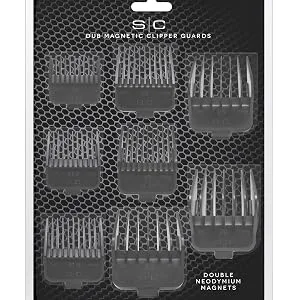 Stylecraft Professional Dub Magnetic Hair Clipper Guards Premium Neodymium 1/16 to 3/4" White - Stylecraft dub guards package