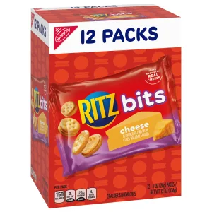 RITZ Crackers Bits Cheese Sandwich Crackers, 12 - 1 oz Packs - image