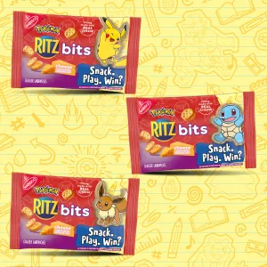 RITZ Crackers Bits Cheese Sandwich Crackers, 12 - 1 oz Packs - image