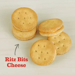 RITZ Crackers Bits Cheese Sandwich Crackers, 12 - 1 oz Packs - image