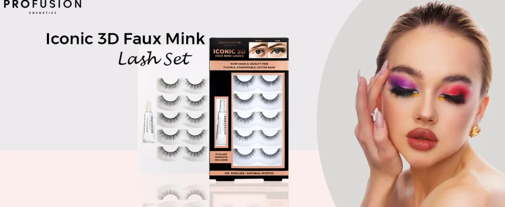 Profusion Cosmetics Iconic 3D Faux Mink Lashes Achieve Effortless Elegance with Lightweight and Flexible Beauty Tools (Big Tease) - product information 19