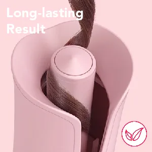Lena Auto Hair Curler Automatic Curling Iron Ionic Curling Wand Self Rotating Curler Best for Long & Medium-Length Hair Black - LONG-LASTING RESULT