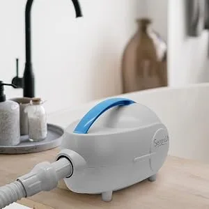 Serenelife Portable Spa Bubble Bath Massager - Relaxing Thermal Spa Non-Slip Mat with Suction Cup Bottom Motorized Air Pump Adjustable Bubble Settings and Remote Control - portable; bubble; mat; bath; massager; waterproof; non-slip; remote control; motorized; PHSPAMT22;