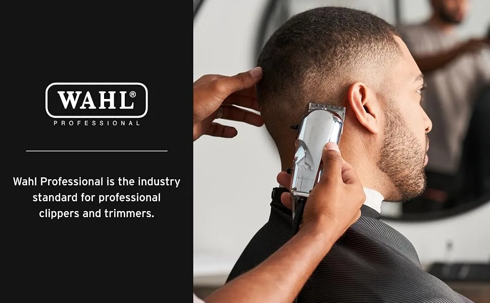 Wahl Professional - Reflections Senior Clipper - Adjustable Professional-Quality Electric Hair Clipper with Metal Housing and Chrome Lid - Reflections Senior