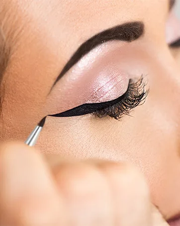 Fine Angled Eyeliner Brushes JASSINS Precision Gel Eye Liner Brush Synthetic Bristles Eye Makeup Tool Ultra Thin Slanted Flat Angle for Beauty Cosmetic Tool 2Pieces-A - eyeliner brush