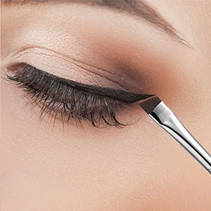 Fine Angled Eyeliner Brushes JASSINS Precision Gel Eye Liner Brush Synthetic Bristles Eye Makeup Tool Ultra Thin Slanted Flat Angle for Beauty Cosmetic Tool 2Pieces-A - product information 23