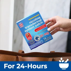 Rite Aid Nicotine Transdermal System Patch, Step 2, 14mg - 14 ct, Nicotine Patches Step 2 | Quit Smoking, Quit Smoking Aid | Nicotine Patch | Bonus Behavioral Support Program Information Included - Rite Aid Acid Reducer Travel Health Convenience Travel Relief Pain Reducer Heart Body Wellness