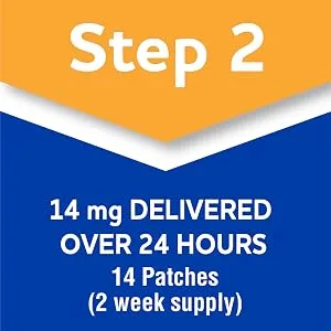 Rite Aid Nicotine Patch Kit, Steps 1 Through 3 to Quit Smoking, 21, 14, 7mg Patches with 8 Week Behavior Support Program - Rite Aid Nicotine Patch Step 2