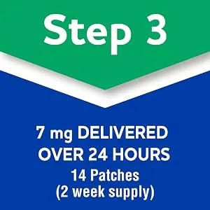 Rite Aid Nicotine Patch Kit, Steps 1 Through 3 to Quit Smoking, 21, 14, 7mg Patches with 8 Week Behavior Support Program - Rite Aid Nicotine Patch Step 3