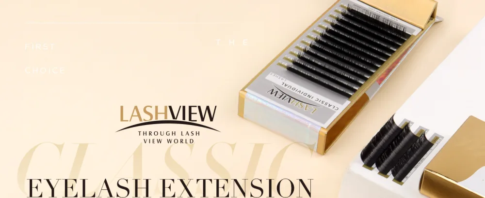 LASHVIEW Eyelash Extensions Individual Lashes Premium Single&Classic Lases 0.15 D Curl Thickness 9mm Soft Application-friendly Natural Semi Permanent Eyelashes Lashes - lashview lash extension