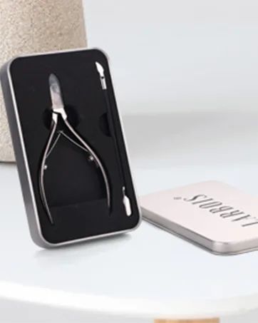 Cuticle Trimmer with Cuticle Pusher Set Stainless Steel Cutter Professional Cuticle Nipper Remover Extremly Sharp Salon Quality Nail Tools - cuticle trimmer