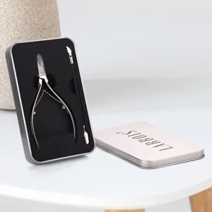 Cuticle Trimmer with Cuticle Pusher Set Stainless Steel Cutter Professional Cuticle Nipper Remover Extremly Sharp Salon Quality Nail Tools - cuticle trimmer with cuticle pusher set