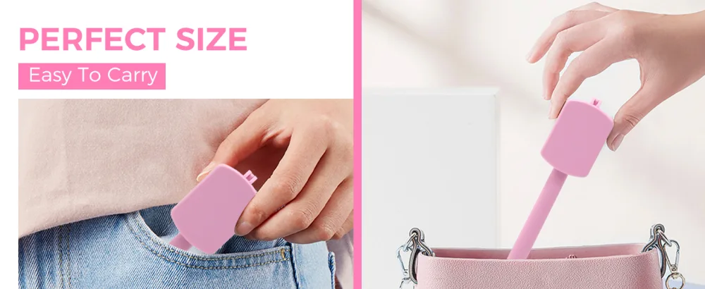 Flexible Large Square Lash Mirror 260 Rotation Folding Portable Eye Mirror for Eyelash Extensions Adjustable for Easy Check Lash Extension Supplies and Tool for Lash Techs Pink - eyelash extension supplies