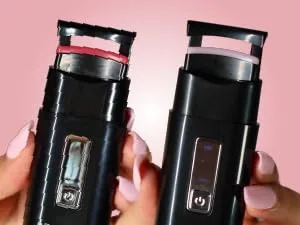 JAPONESQUE Heated Lash Curler Long Lasting Eyelash Curler and Lifter USB Powered Heat Safety Settings Electric Curler Tool - Ready in 20 seconds