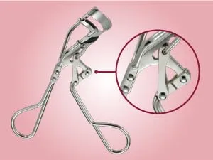 JAPONESQUE Power Curler Eyelash Curler Instant Lash Curler for Longer Lashes Silicone Pad Nickel Finish - 3 point Pivot Design