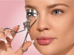 JAPONESQUE Power Curler Eyelash Curler Instant Lash Curler for Longer Lashes Silicone Pad Nickel Finish - Rounded Cage