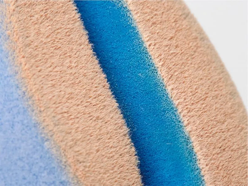 JUNO & Co. Microfiber Makeup Sponge Dual Layer Technology for Full Coverage Flawless Makeup Blender for Foundation Powder and Cream (Velvet Style and Blue Color) - Dual Layer