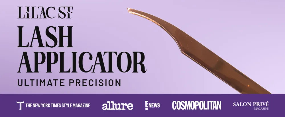 Lilac St. Lash Applicator for Faux Eyelash Clusters - Custom made for Precision Lash Placement - Use for Lash Extension Wisps and False Lashes - banner 1