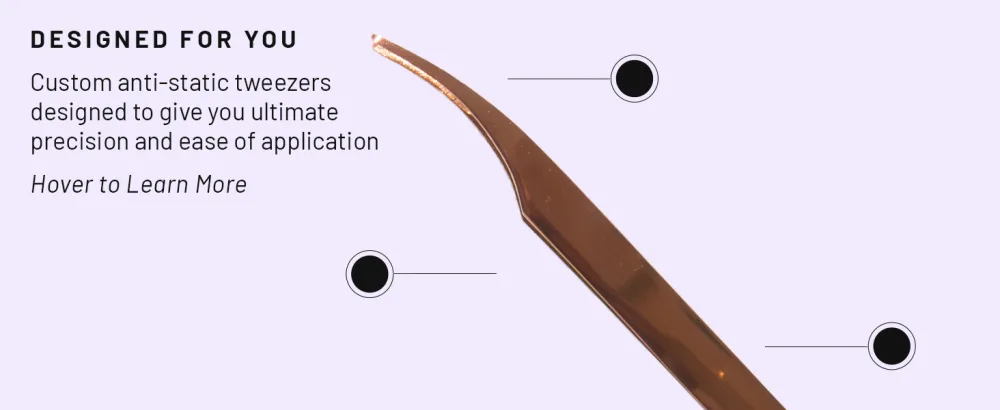 Lilac St. Lash Applicator for Faux Eyelash Clusters - Custom made for Precision Lash Placement - Use for Lash Extension Wisps and False Lashes - product information 18