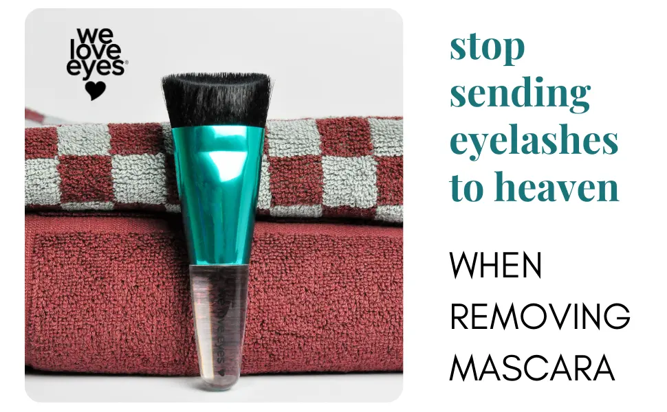 We Love Eyes Lashfull Thinking lash + brow cleansing brush - limit unnecessary lash and brow loss when removing eye makeup - dome brush
