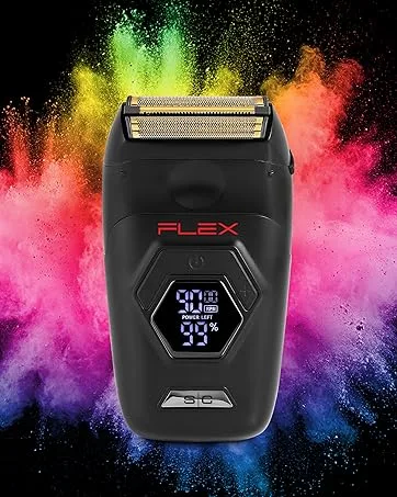 StyleCraft Flex Foil Shaver Professional Super-Torque Motor Digital LCD Display with Micro-Trimmer Blade Black - STYLECRAFT flex shaver