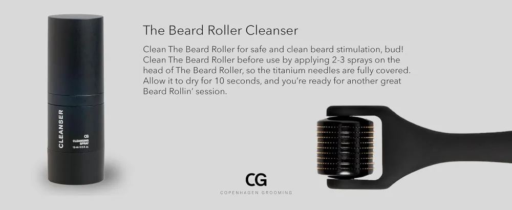 Copenhagen Grooming Beard Roller Cleanser - Beard Derma Roller Sanitizer - Derma Roller Cleaner - Cleanser For Beard Growth Roller - science