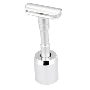 DEDGE Safety Razor Alloy Holder for Bathroom Accessory Matte Silver - product information 12