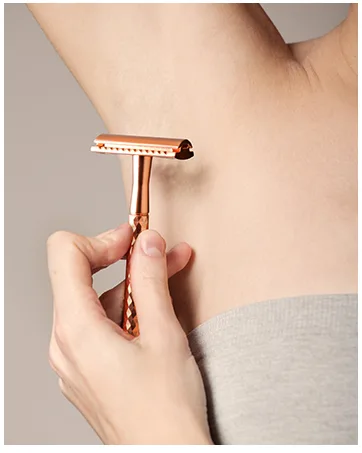DEDGE Safety Razor Alloy Holder for Bathroom Accessory Matte Silver - women razor