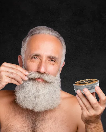 GROW ALPHA Beard Care Set - Conditioner Softener Moisturizer For Groomed Beards Ideal Men's Gift - beard balm