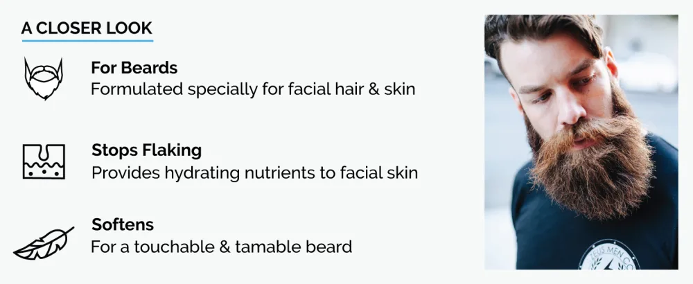 ZEUS Travel Size Beard Wash & Beard Conditioner Set for Men Soften Hydrates & Moisturizes - MADE IN USA (Sandalwood) - Our beard shampoo and conditioner is made specifically to care for facial skin and beard hair