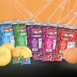 Ring Pop Individually Wrapped Halloween Blue Raspberry Party Pack  30 Count Blue Raspberry Flavored Candy Lollipop Suckers - Fun Blue Candy For Halloween Candy Bowls, Parties & Trick Or Treating Bags - Ring Pop Colors