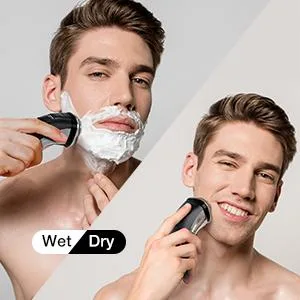 Electric Shavers Men: Phisco RMS8112-ValuePro - Ultra Quiet Waterproof Rotary Shaver LED Display Wet/Dry Pop-up Trimmer Rechargeable - electric razor