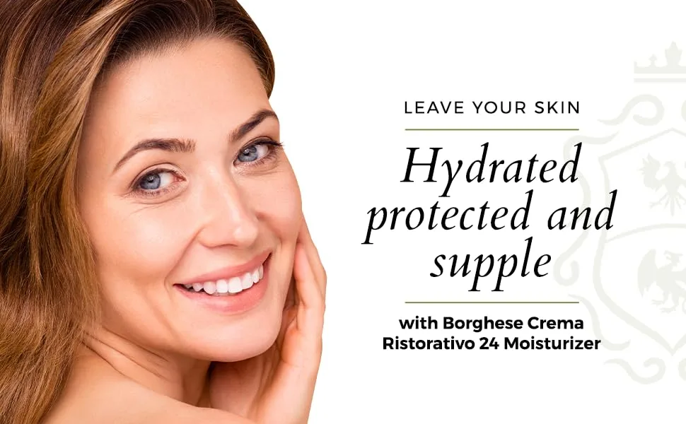 Borghese Crema Ristorativo-24 Continuous Hydration Moisturizer 1 oz - Crema Ristorativo Hydration Moisturizer