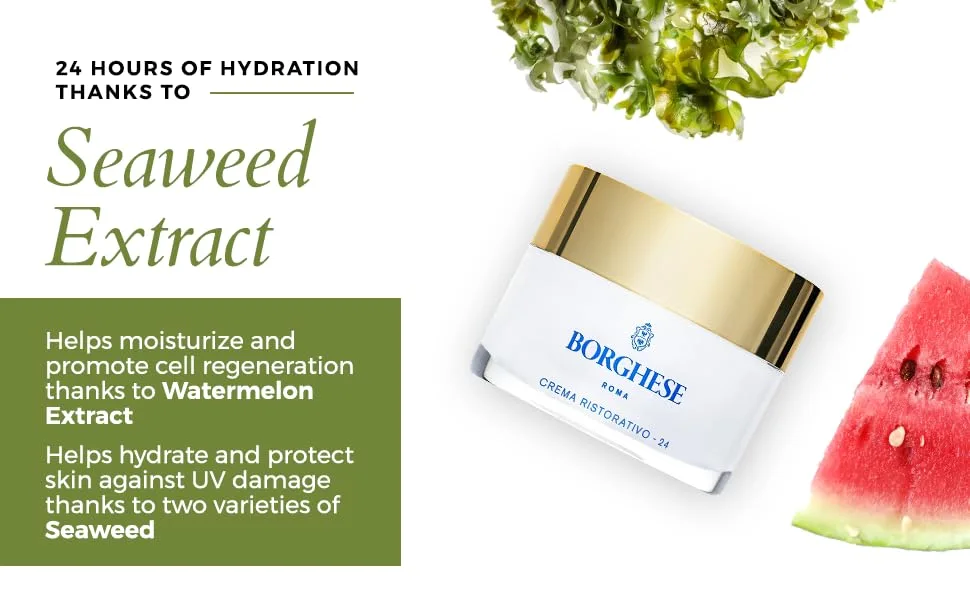 Borghese Crema Ristorativo-24 Continuous Hydration Moisturizer 1 oz - Crema Ristorativo Hydration Moisturizer