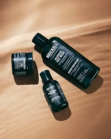 Brickell Men's Acne Controlling System for Men Acne Fighting Face Moisturizer Treatment Face Wash Spot Treatment and Scar Cream Natural & Organic - Acne Collection
