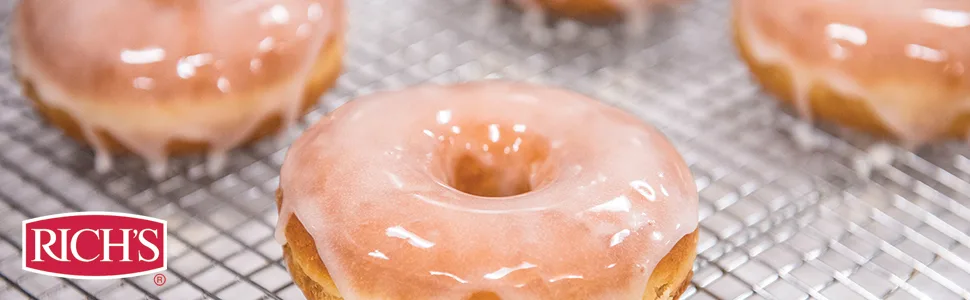 Rich's Heat 'N Ice Donut Icing for Donuts, Rolls & More, Vanilla, 192 Ounce - Donut Roll Icing Glaze Filling